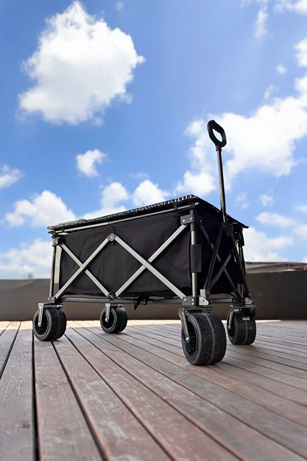 Masalı Fren Sistemli Katlanır Kamp Arabası Plaj Vagonu